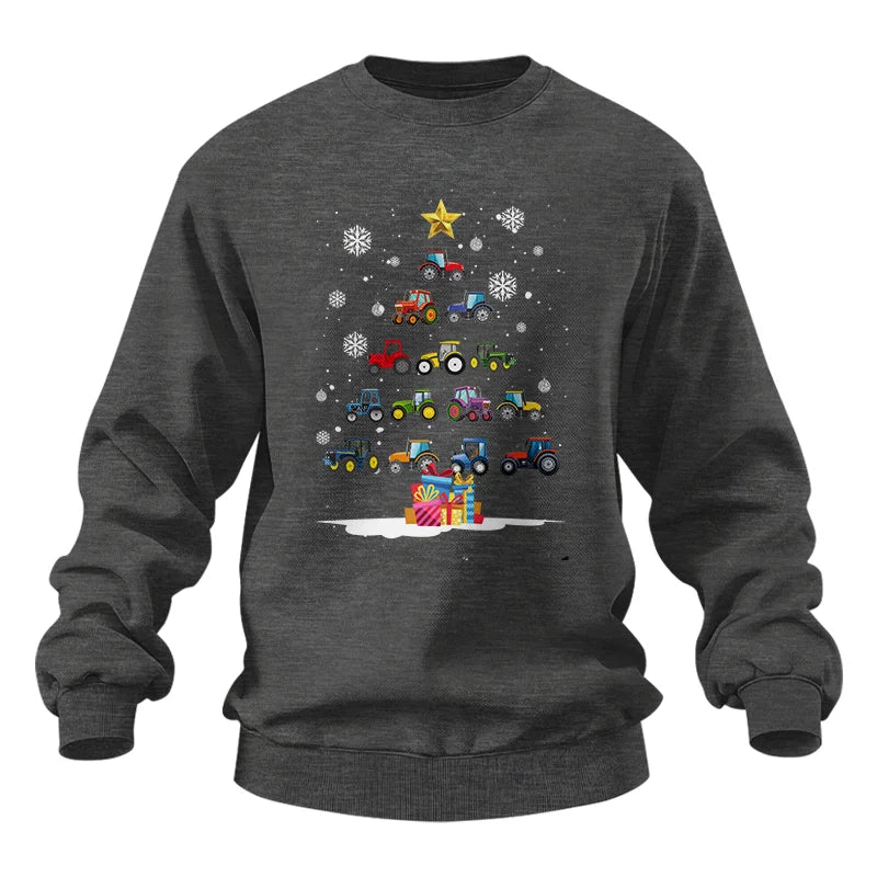 Christmas Tractor Tree - Unisex Heavy Blend™ Crewneck Sweatshirt