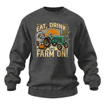 Eat Drink and Farm On - Unisex Heavy Blend™ Crewneck Sweatshirt