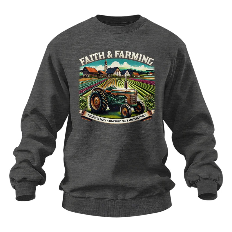 Image of Faith And Farming 4 - Unisex Heavy Blend™ Crewneck Sweatshirt