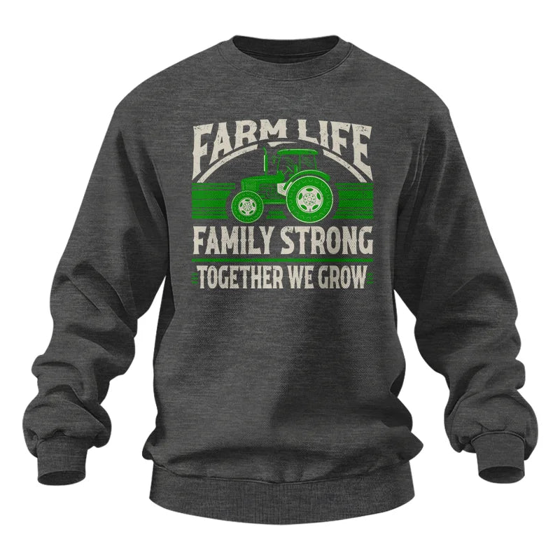 Farm life Family Strong_Together We grow - Unisex Heavy Blend™ Crewneck Sweatshirt