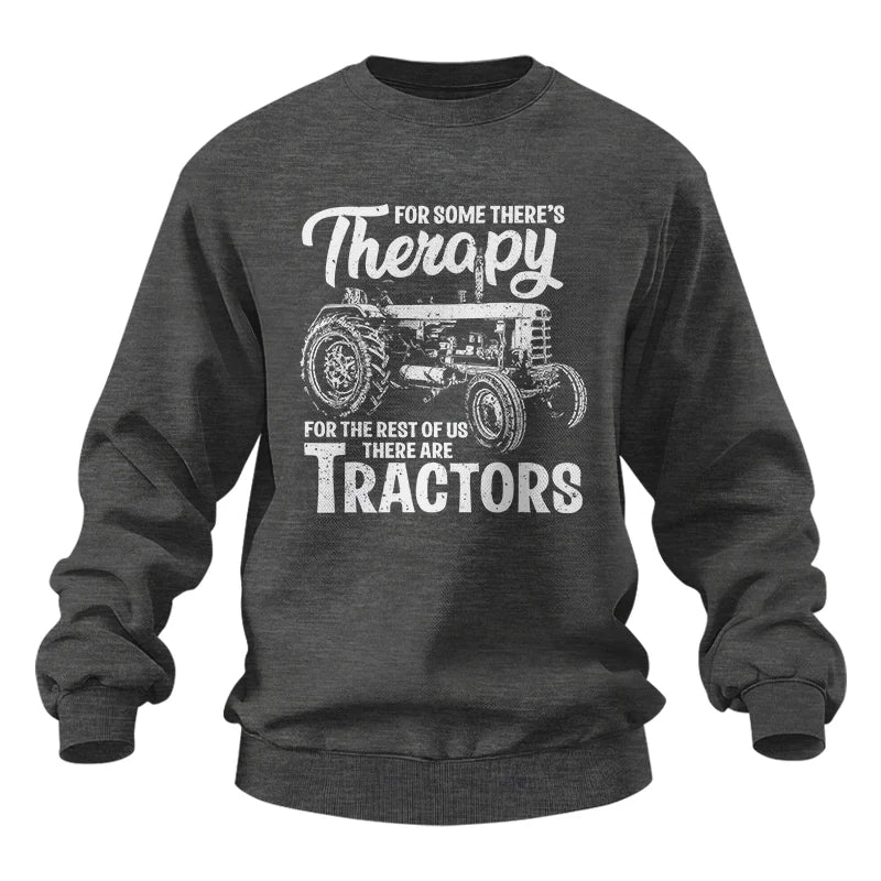 Funny Farmer Therapy Vintage Tractor Lover - Unisex Heavy Blend™ Crewneck Sweatshirt