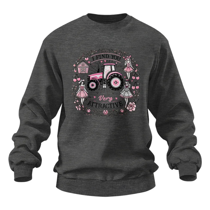 Image of I Find You Very Attractive Pink Cherry - Unisex Heavy Blend™ Crewneck Sweatshirt