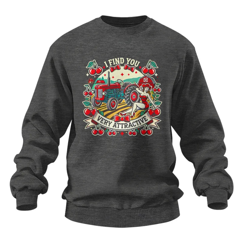 I Find You Very Attractive Red Cherry - Unisex Heavy Blend™ Crewneck Sweatshirt