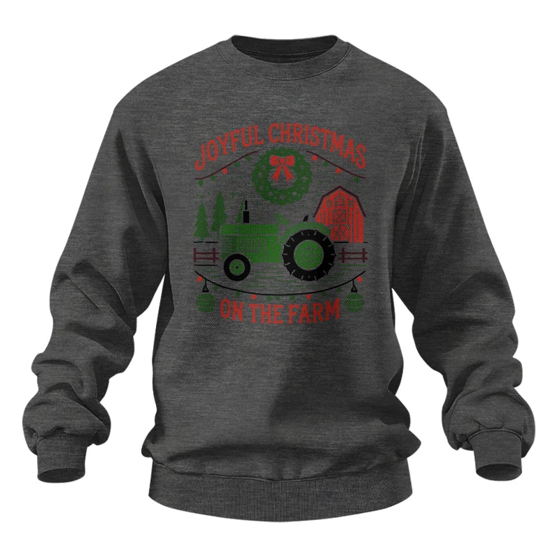 Joyful Christmas On The Farm 3 - Unisex Heavy Blend™ Crewneck Sweatshirt