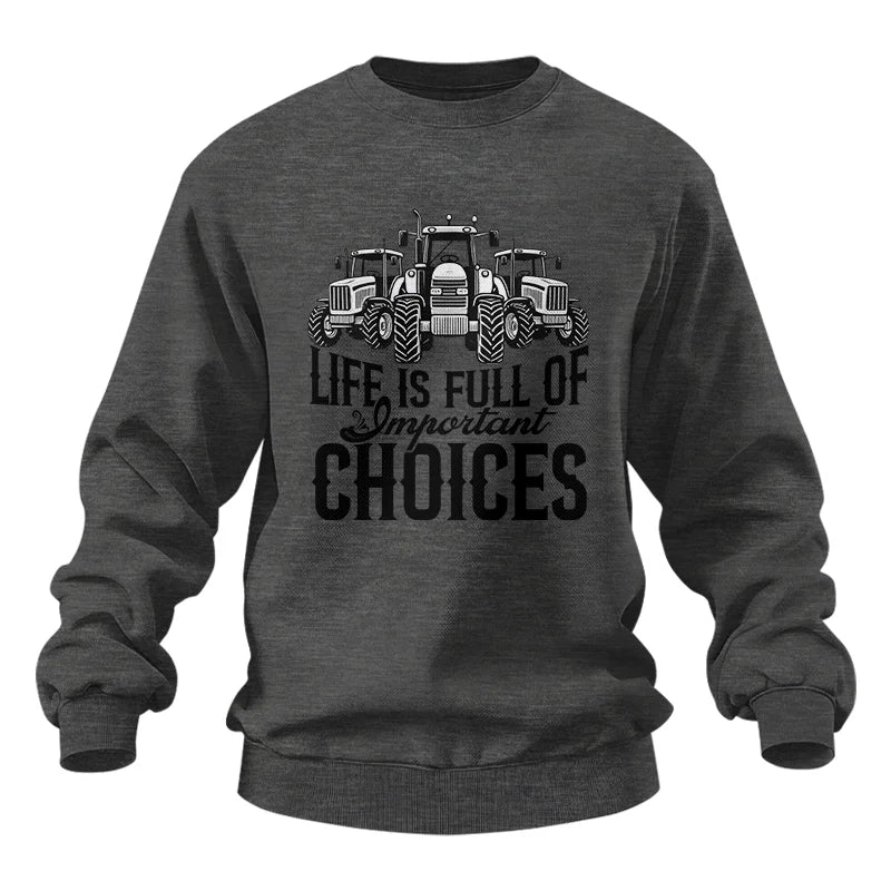 Image of Life Is Full Of Important Choices 2 - Unisex Heavy Blend™ Crewneck Sweatshirt