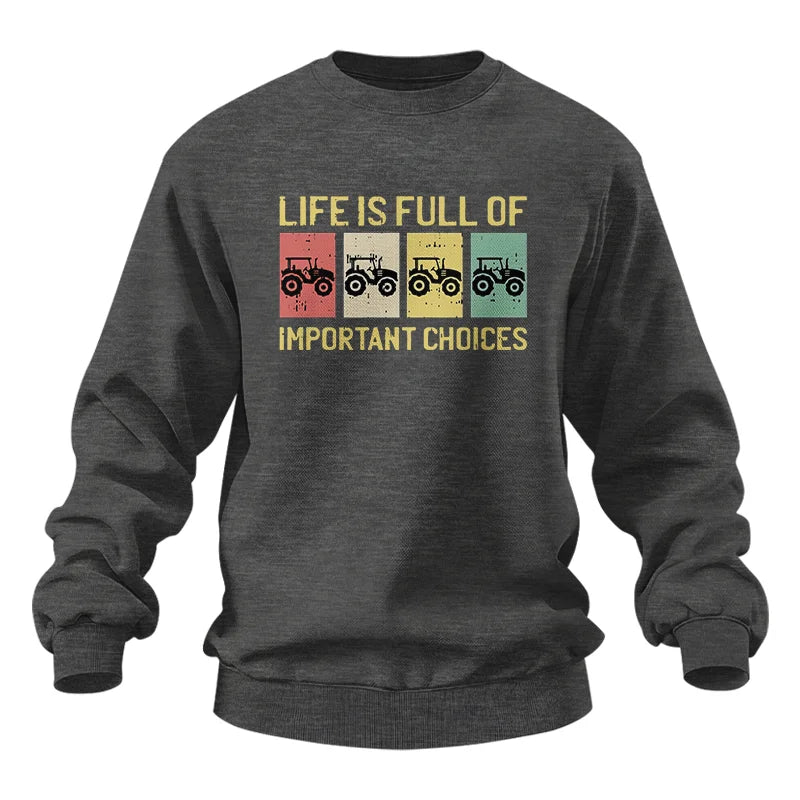 Image of Life Is Full Of Important Choices 4 - Unisex Heavy Blend™ Crewneck Sweatshirt