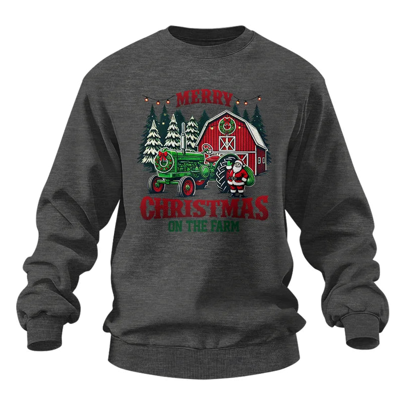 Image of Merry Christmas On The Farm 3 - Unisex Heavy Blend™ Crewneck Sweatshirt