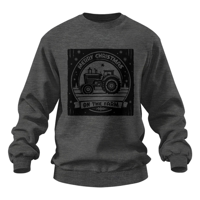 Merry Chritmas On The Farm 5 - Unisex Heavy Blend™ Crewneck Sweatshirt