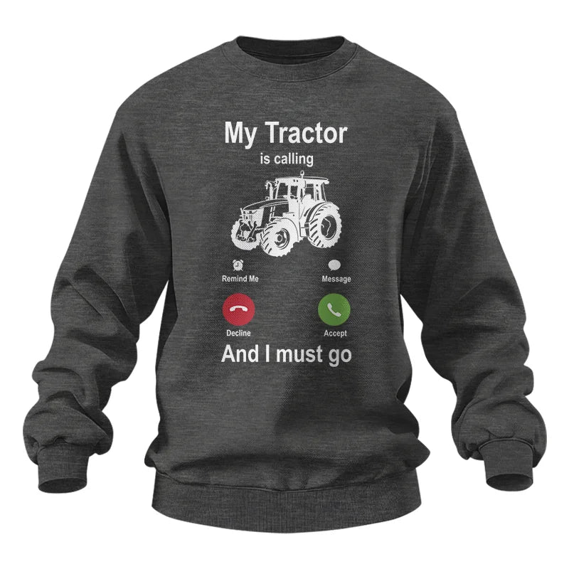 Image of My Tractor Is Calling - Unisex Heavy Blend™ Crewneck Sweatshirt