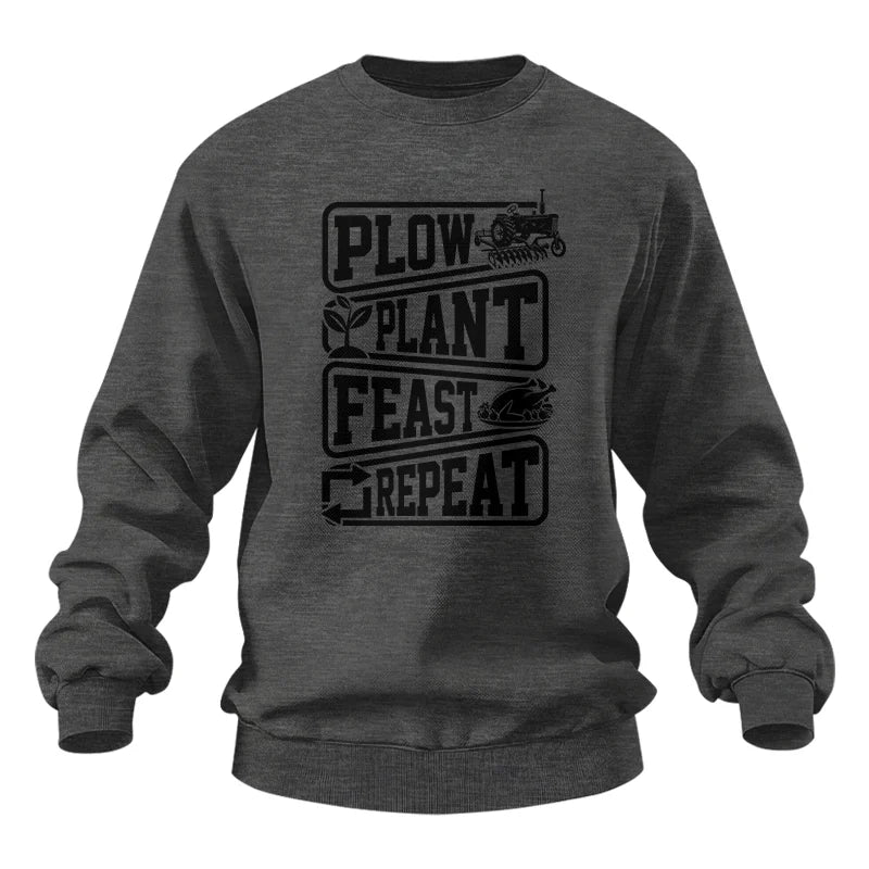 Plow Plant Feast Repeat 1 - Unisex Heavy Blend™ Crewneck Sweatshirt