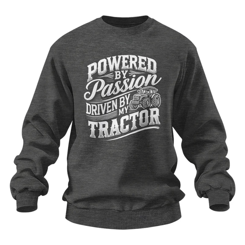 Image of Powered By Passion Driven By My Tractor 2 - Unisex Heavy Blend™ Crewneck Sweatshirt