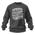 Powered By Passion Driven By My Tractor 2 - Unisex Heavy Blend™ Crewneck Sweatshirt