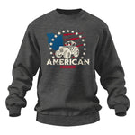 Proud To Be An American Farmer Citizen Veteran - Unisex Heavy Blend™ Crewneck Sweatshirt