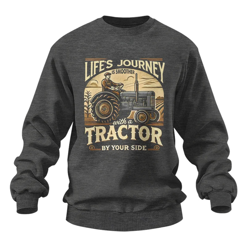 Smoother With A Tractor By Your Side - Unisex Heavy Blend™ Crewneck Sweatshirt