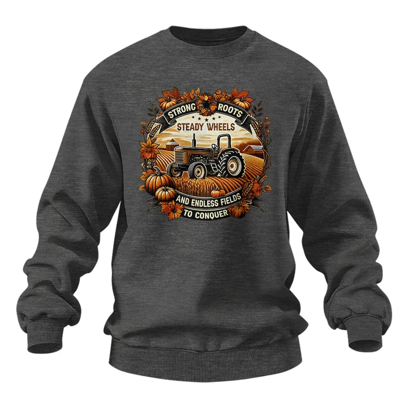 Thanksgiving Farmer Endless Fields To Conquer 1 - Unisex Heavy Blend™ Crewneck Sweatshirt