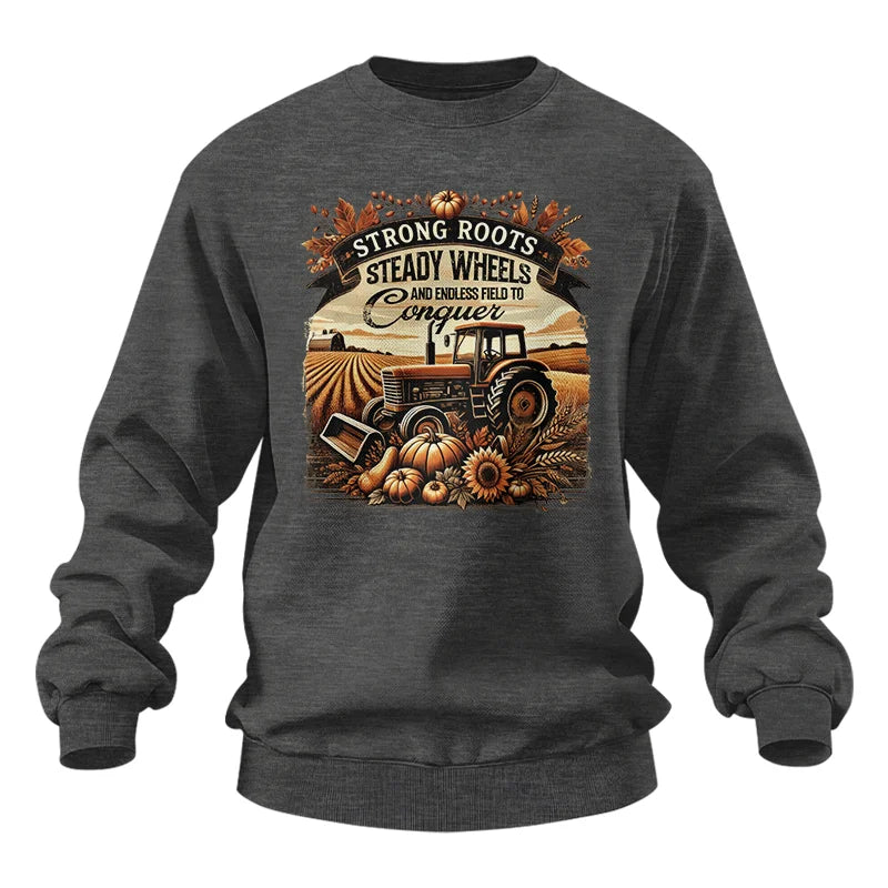 Thanksgiving Farmer Endless Fields To Conquer 2 - Unisex Heavy Blend™ Crewneck Sweatshirt