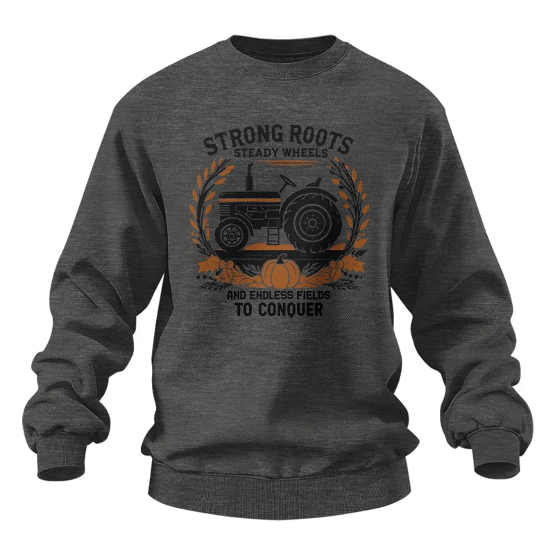 Thanksgiving Farmer Endless Fields To Conquer 3 - Unisex Heavy Blend™ Crewneck Sweatshirt