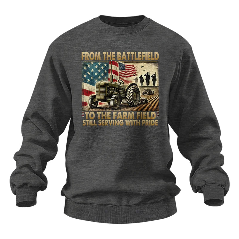 Veteran Farmer From The Battlefield To The Farm Field 1 - Unisex Heavy Blend™ Crewneck Sweatshirt