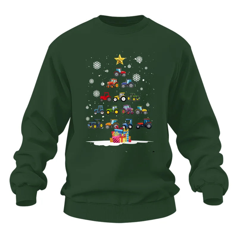 Christmas Tractor Tree - Unisex Heavy Blend™ Crewneck Sweatshirt