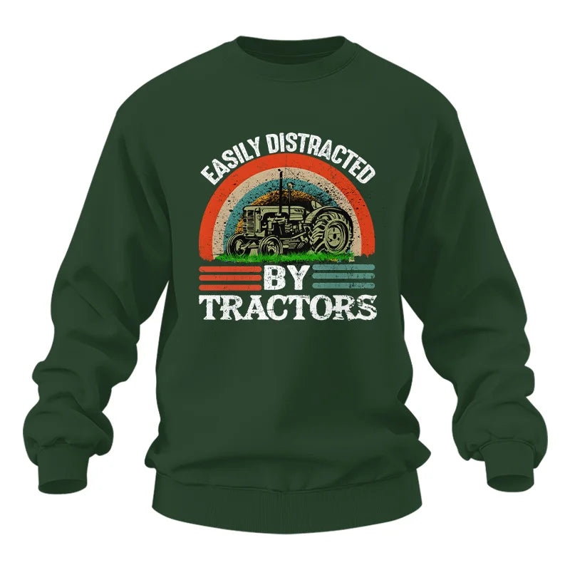 Easily Distracted By Tractors - Unisex Heavy Blend™ Crewneck Sweatshirt