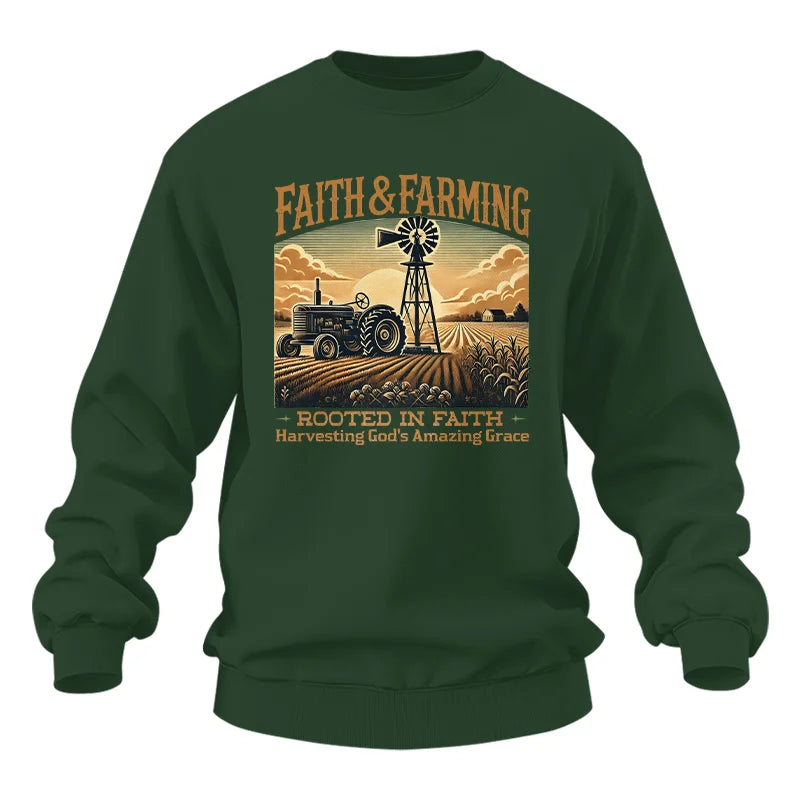 Image of Faith And Farming 3 - Unisex Heavy Blend™ Crewneck Sweatshirt