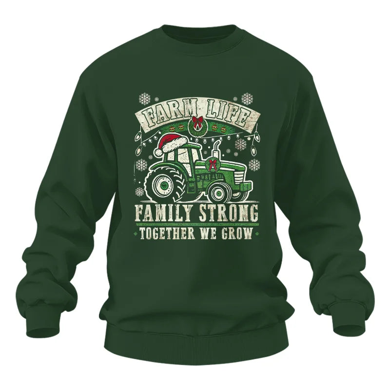 Image of Farm Life Family Strong Together We Grow - Unisex Heavy Blend™ Crewneck Sweatshirt