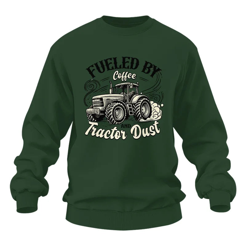 Image of Fueled By Coffee And Tractor Dust 2 - Unisex Heavy Blend™ Crewneck Sweatshirt