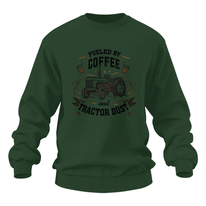 Image of Fueled By Coffee And Tractor Dust - Unisex Heavy Blend™ Crewneck Sweatshirt