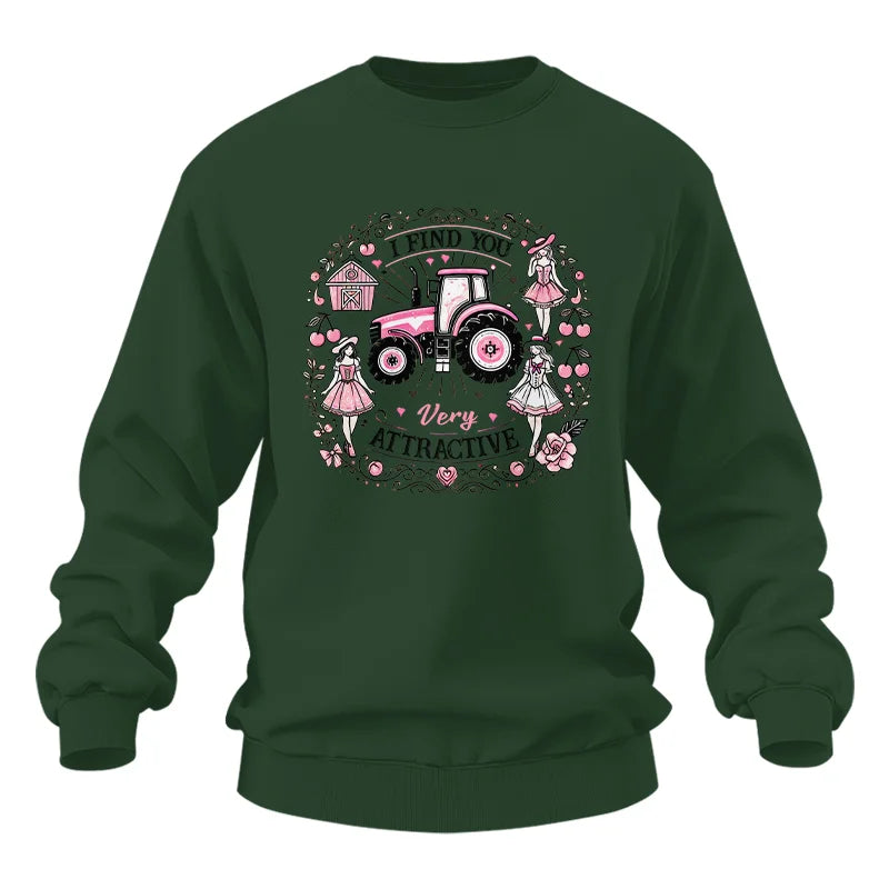 I Find You Very Attractive Pink Cherry - Unisex Heavy Blend™ Crewneck Sweatshirt