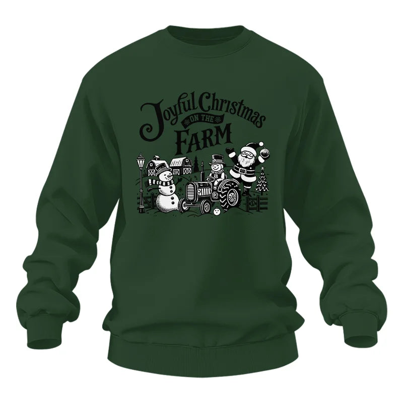 Joyful Christmas On The Farm 1 - Unisex Heavy Blend™ Crewneck Sweatshirt