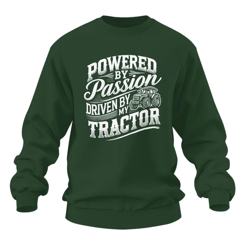 Powered By Passion Driven By My Tractor 2 - Unisex Heavy Blend™ Crewneck Sweatshirt