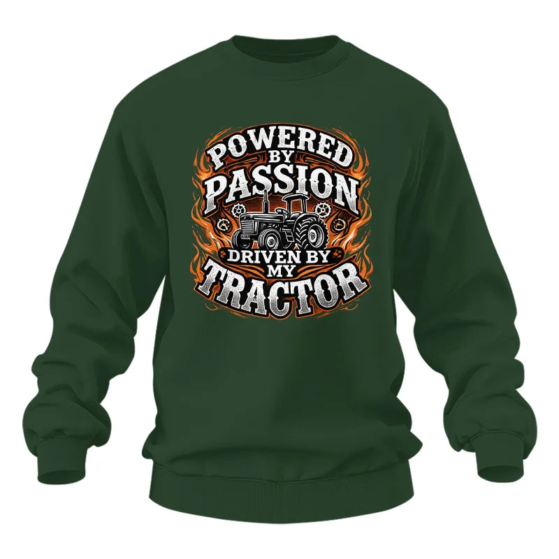 Image of Powered By Passion Driven By My Tractor 5 - Unisex Heavy Blend™ Crewneck Sweatshirt