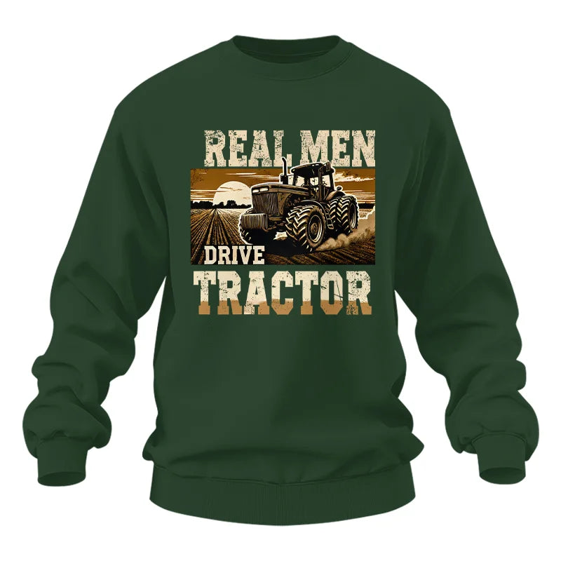 Image of Real Men Drive Tractor - Unisex Heavy Blend™ Crewneck Sweatshirt