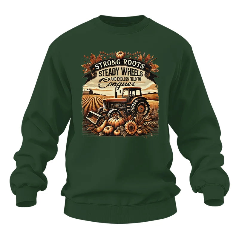 Image of Thanksgiving Farmer Endless Fields To Conquer 2 - Unisex Heavy Blend™ Crewneck Sweatshirt