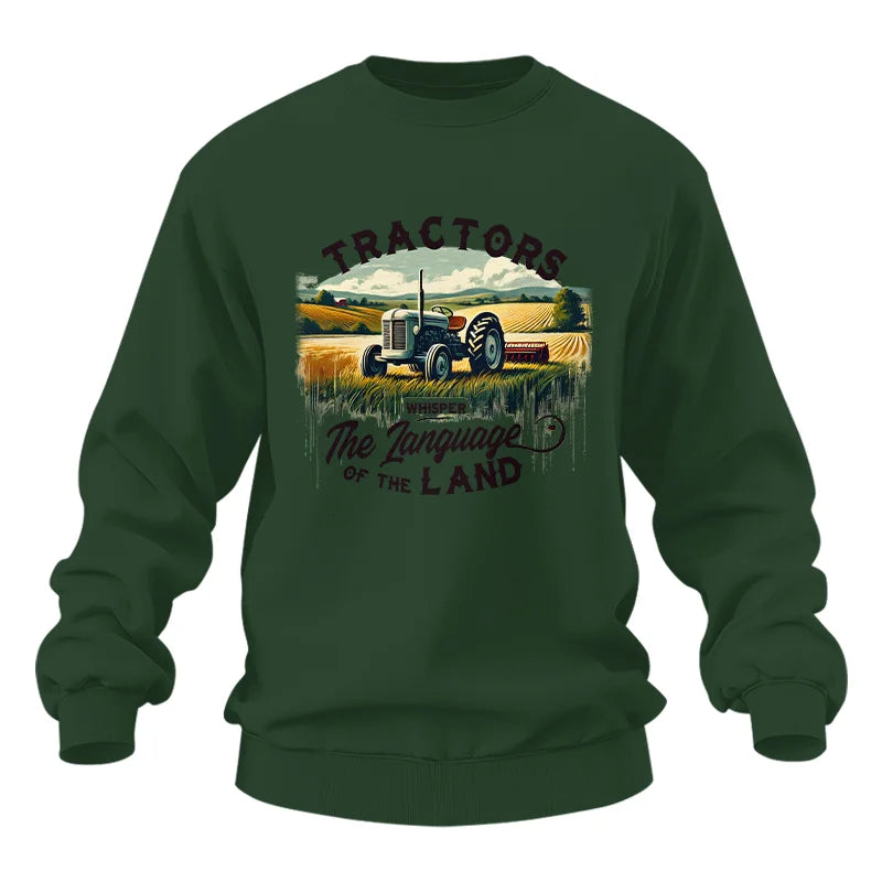 Tractors Whisper The Language Of The Land 2 - Unisex Heavy Blend™ Crewneck Sweatshirt