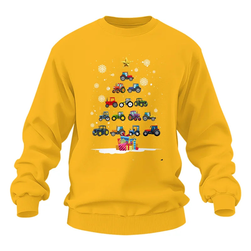 Christmas Tractor Tree - Unisex Heavy Blend™ Crewneck Sweatshirt