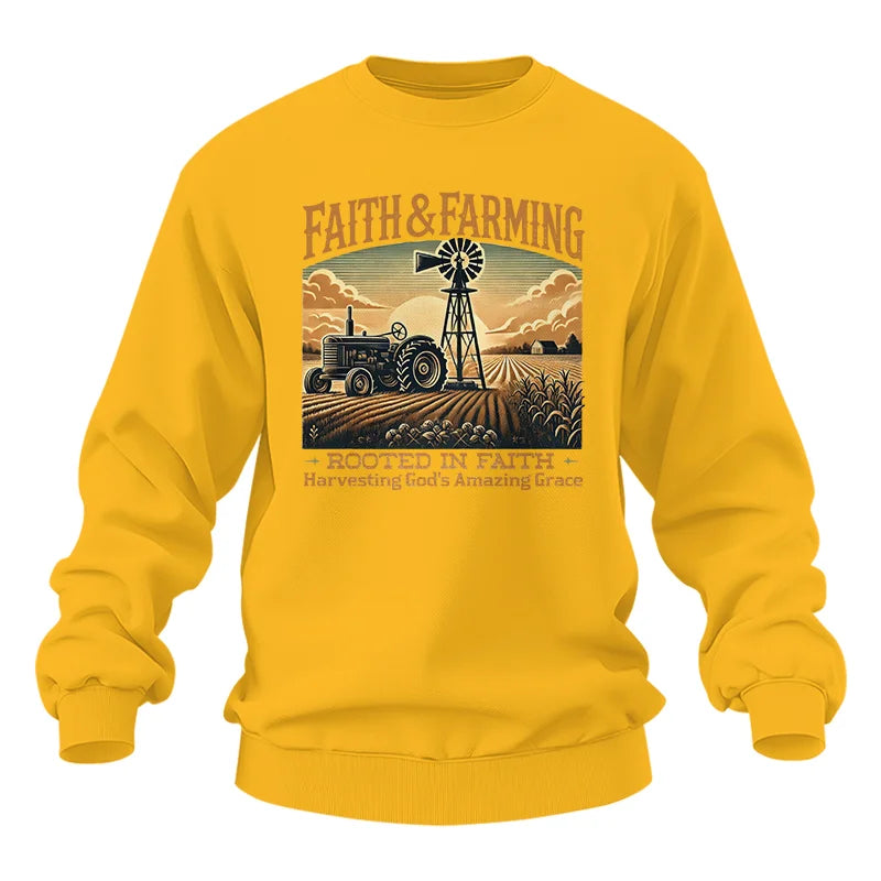 Image of Faith And Farming 3 - Unisex Heavy Blend™ Crewneck Sweatshirt