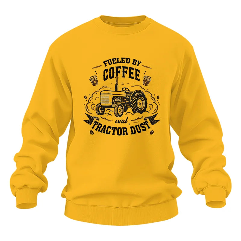 Image of Fueled By Coffee And Tractor Dust - Unisex Heavy Blend™ Crewneck Sweatshirt