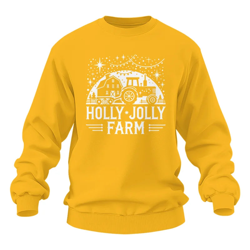 Holly Jolly Farm 2 - Unisex Heavy Blend™ Crewneck Sweatshirt