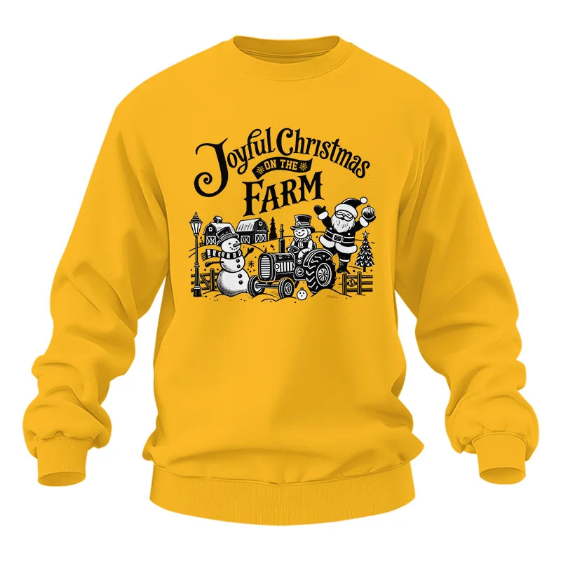 Joyful Christmas On The Farm 1 - Unisex Heavy Blend™ Crewneck Sweatshirt