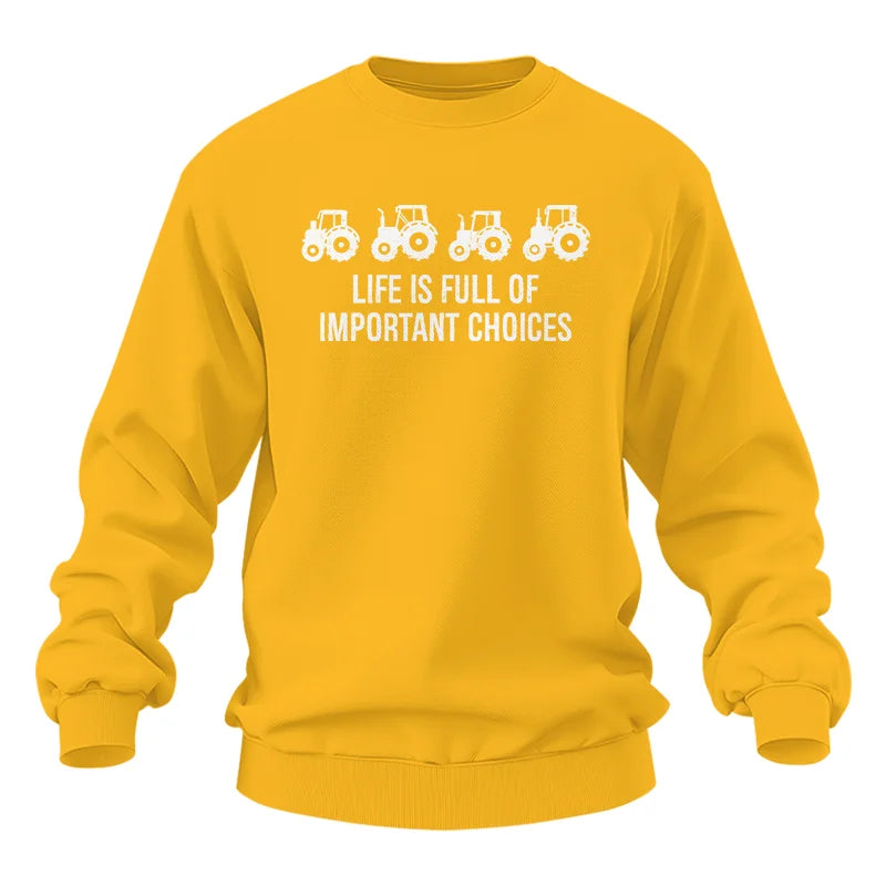 Image of Life Is Full Of Important Choices 18 - Unisex Heavy Blend™ Crewneck Sweatshirt