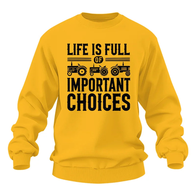 Image of Life Is Full Of Important Choices 26 - Unisex Heavy Blend™ Crewneck Sweatshirt