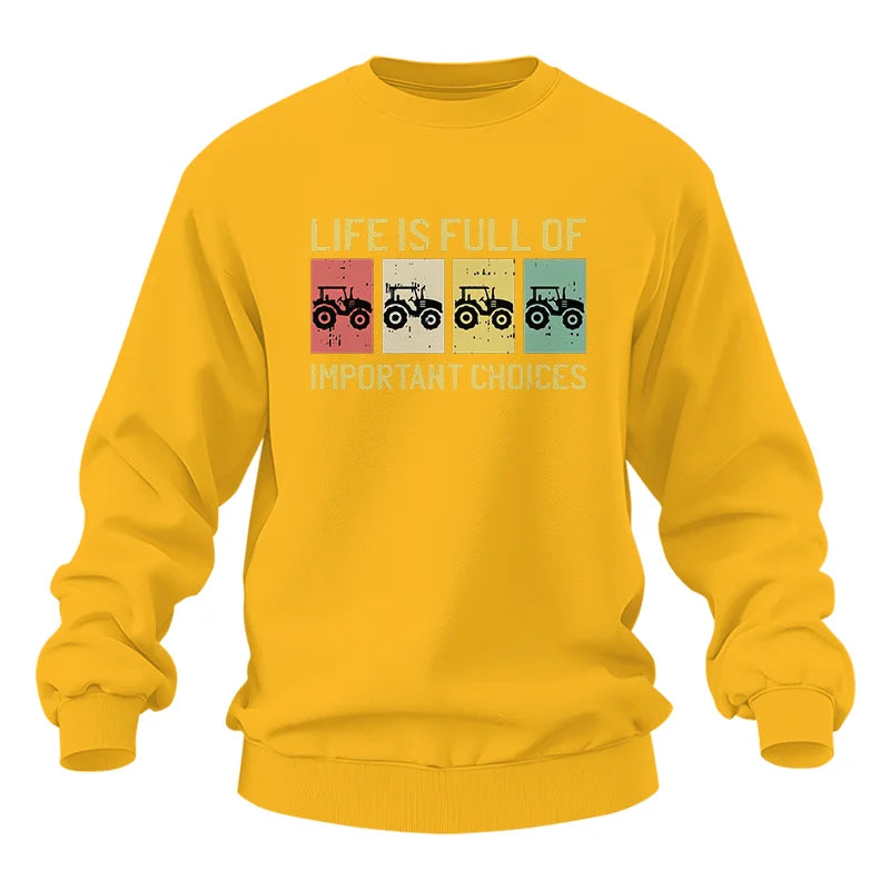 Image of Life Is Full Of Important Choices 4 - Unisex Heavy Blend™ Crewneck Sweatshirt