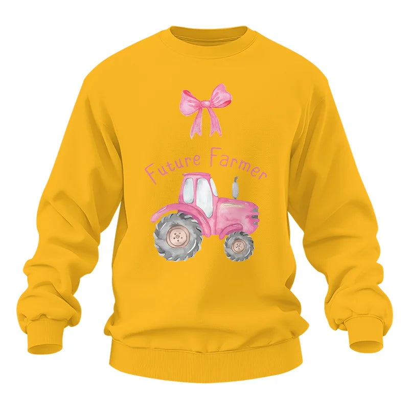 Pink Tractor For Future Farmer - Unisex Heavy Blend™ Crewneck Sweatshirt