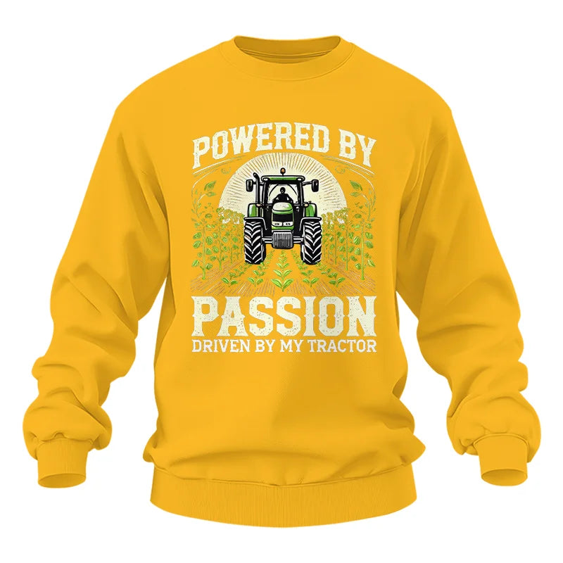 Powered By Passion Driven By My Tractor 3 - Unisex Heavy Blend™ Crewneck Sweatshirt