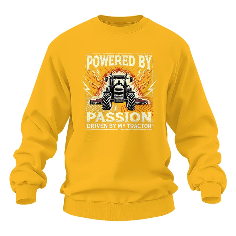 Powered By Passion Driven By My Tractor 4 - Unisex Heavy Blend™ Crewneck Sweatshirt