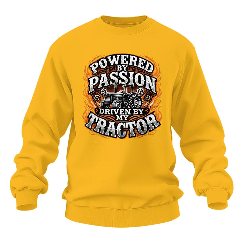 Powered By Passion Driven By My Tractor 5 - Unisex Heavy Blend™ Crewneck Sweatshirt