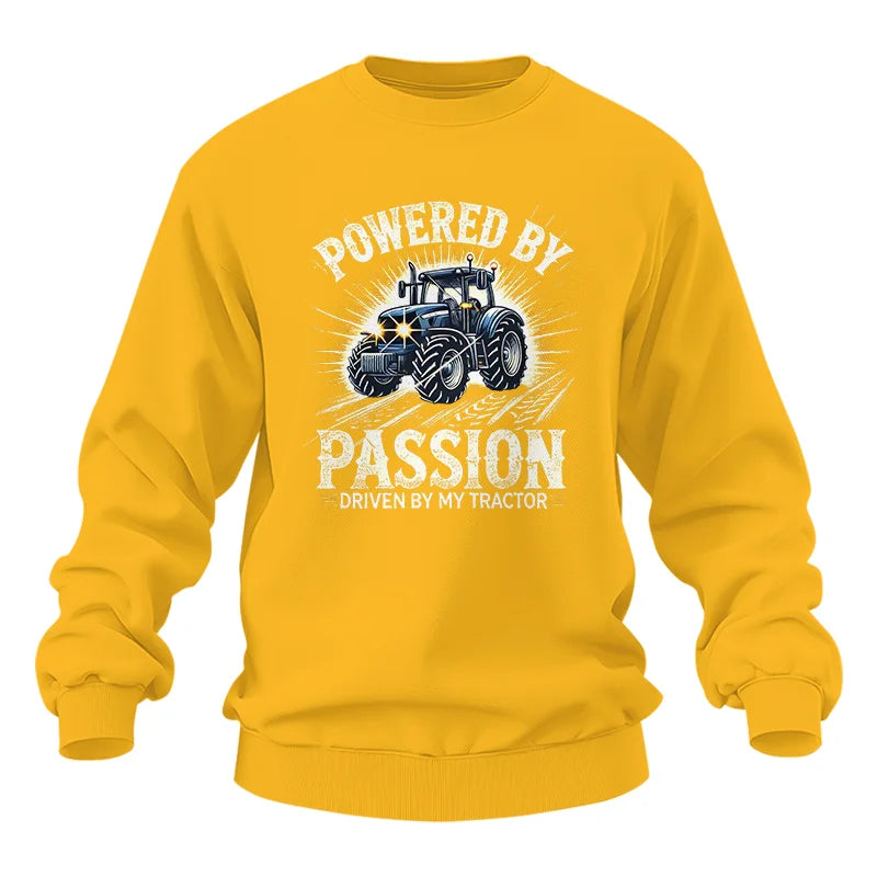 Powered By Passion Driven By My Tractor - Unisex Heavy Blend™ Crewneck Sweatshirt