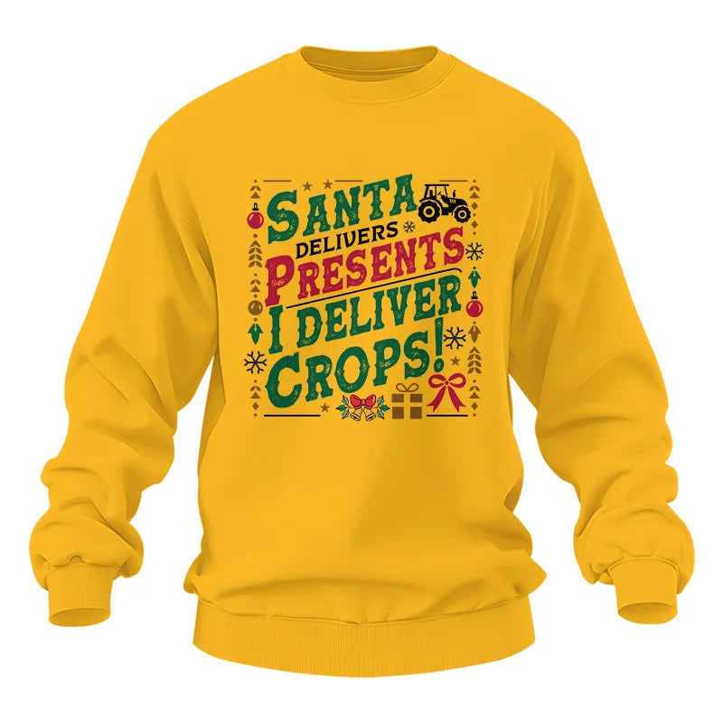 Santa Deliver Present I Deliver Crops! - Unisex Heavy Blend™ Crewneck Sweatshirt