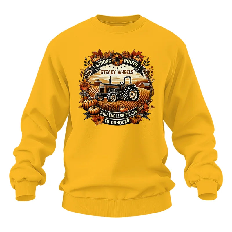 Thanksgiving Farmer Endless Fields To Conquer 1 - Unisex Heavy Blend™ Crewneck Sweatshirt